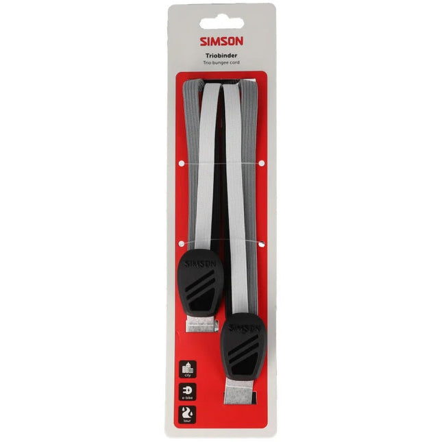 Simson Triobinder 71 cm zwart/wit/grijs - verpakking