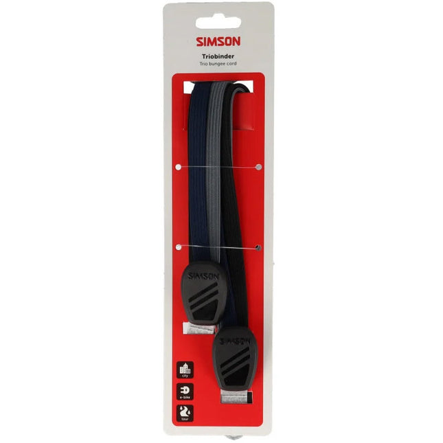 Simson Triobinder 71 cm zwart/blauw/antraciet - verpakking