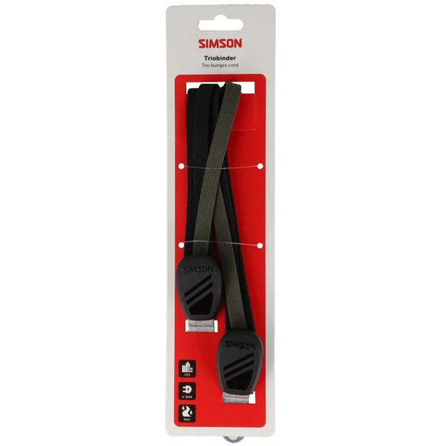 Simson Triobinder 71 cm zwart/groen - verpakking