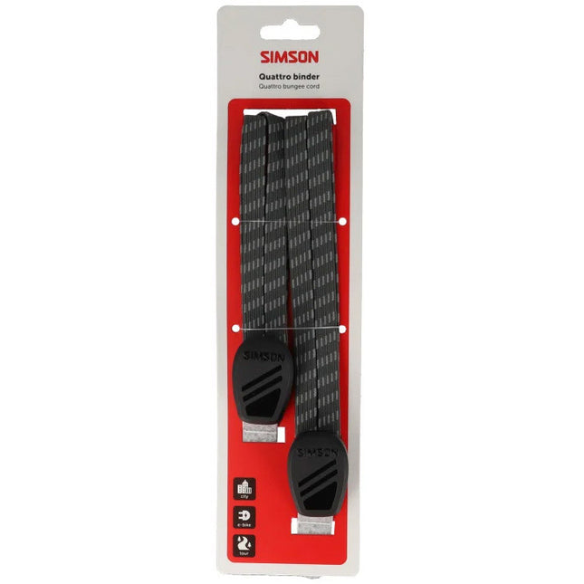 Simson Quattro binder Reflex zwart/antraciet - verpakking