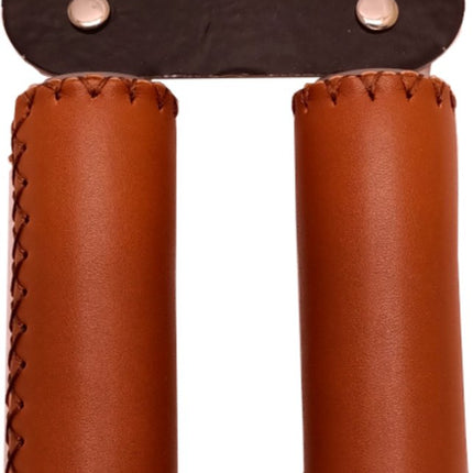 Fiets handvat - Falkx - 85/125 Mm - Leer Bruin