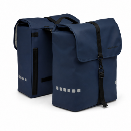 New Looxs fietstas dubbel Odense dark blue MIK 2.0 39L - afbeelding 3