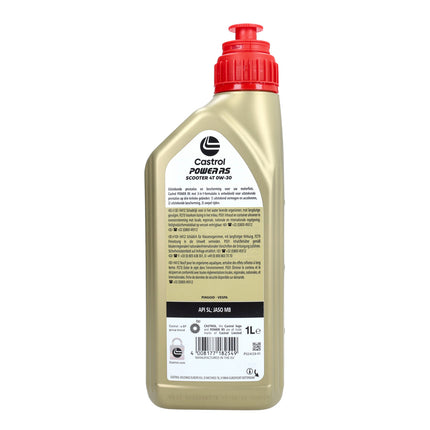 Castrol Power RS 0W-30 4T motorolie 1 liter - detailfoto 2