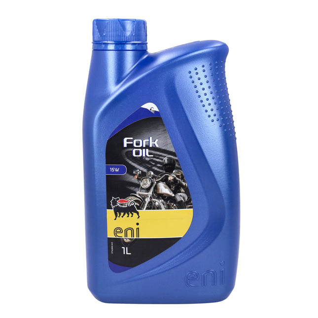 Eni voorvorkolie SAE 15W voor scooter en motor, 1 L – vooraanzicht