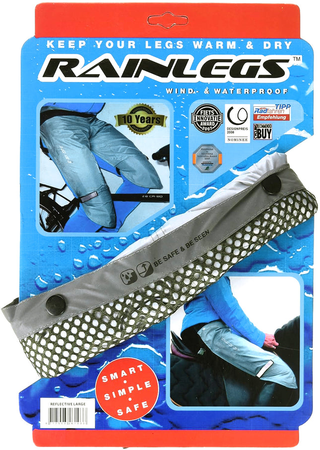Rainlegs Reflective maat L in verpakking
