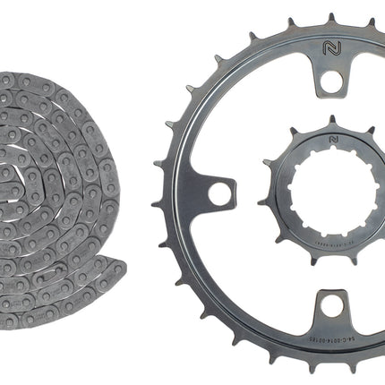 Aandrijfset Enduo Cargo Rohloff Bosch Gen4 geschikt voor E-bikes - zilver