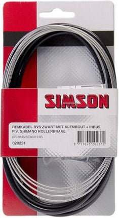 Simson Remkabelset RVS Shimano Rollerbrake zwart - afbeelding 3