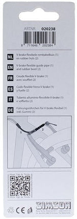 Simson Brake Cable Tube V-Brake Flexible incl. Rubbers