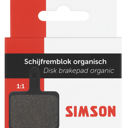 Schijfremblokset Simson organisch (1 paar) - afbeelding 2