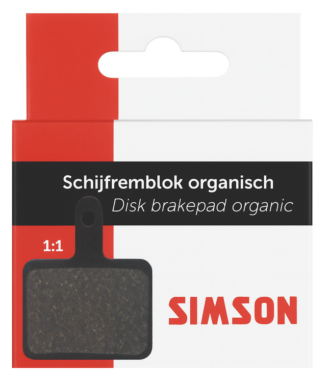 Schijfremblokset Simson organisch (1 paar) - afbeelding 2