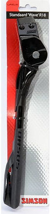 Simson Wave R18 side stand for 18mm swingarm mounting - black