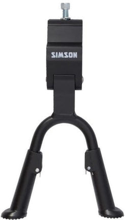 Middenstandaard Simson Dubbel met 30mm brede plaat - zwart