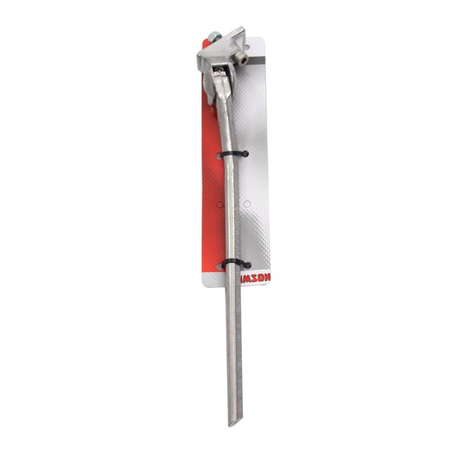 Zijstandaard 28" Simson Basic met smalle plaat - zilver