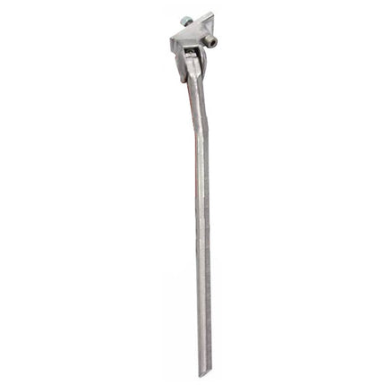 Zijstandaard 28" Simson Basic met smalle plaat - zilver