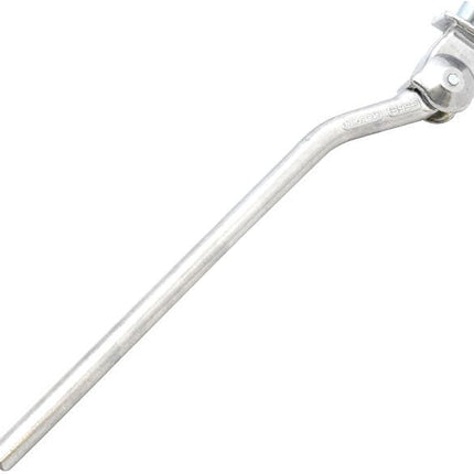 Zijstandaard Simson Vast breed met 30 mm brede plaat - zwart
