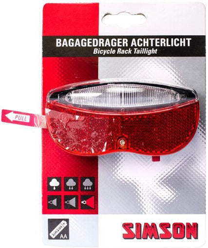 Batterij bagagedragerachterlicht Simson Regular
