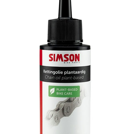 Kettingolie Simson plantaardig - zwart/rood