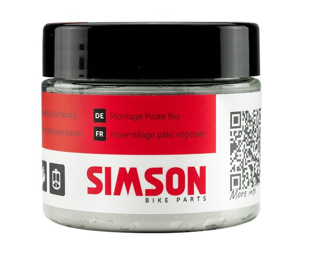 Montagepasta Simson plantaardig - zwart/rood - afbeelding 2