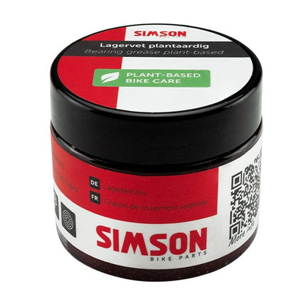 Lagervet Simson plantaardig - zwart/rood