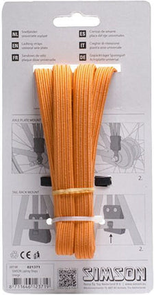 Snelbinder Trio Simson met 3 binders 61 cm - oranje - afbeelding 2