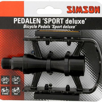 Simson Sport Deluxe pedal set - black