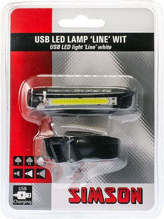 Simson USB LED lamp ''Line'' 20 LED's 8 Lux - wit - afbeelding 5