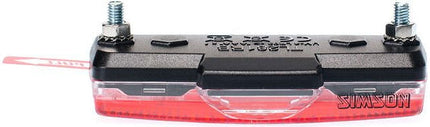 Batterij bagagedrager achterlicht Simson Block 1 LED - On/Off - afbeelding 2