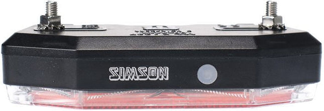 Batterij bagagedrager achterlicht Simson Tunnel 3 LED - Auto/On/Off
