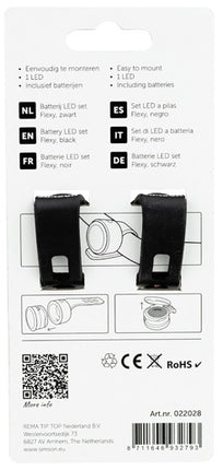 Verlichtingsset Simson 'Flexy' LED set -  zwart - afbeelding 2