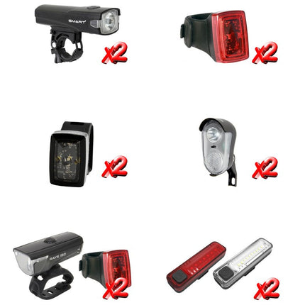 Introductiepakket SMART fietsverlichting (2x 12 items)
