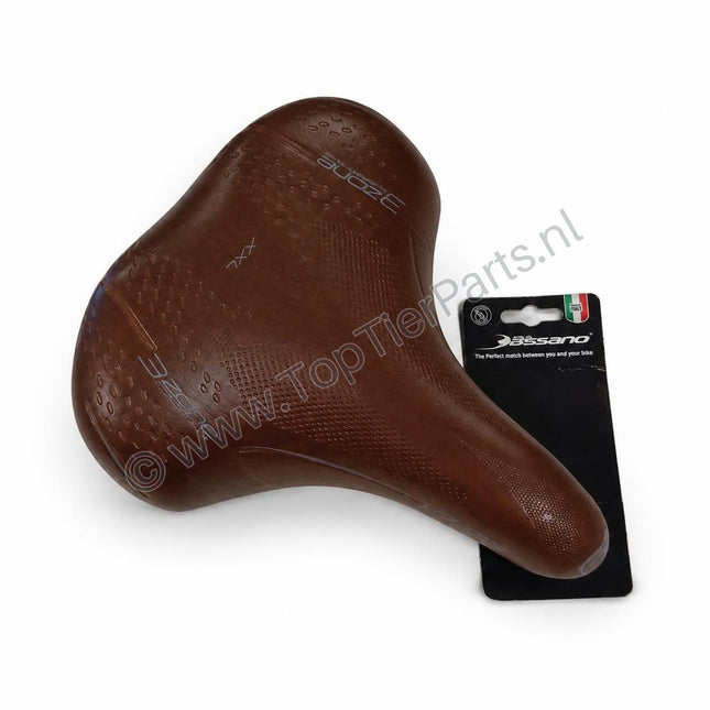 Fietszadel Selle Bassano Volare XXL BigCity met elastomeer demping - bruin