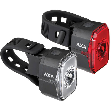 AXA Niteline Spot+ verlichtingsset, voor- en achterlicht