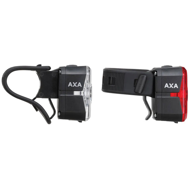AXA Niteline Spot+ verlichtingsset, extra aanzicht van lampen en bevestiging