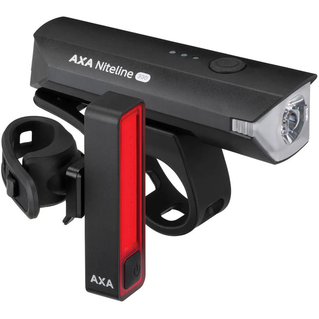 AXA Niteline 300 verlichtingsset, voor- en achterlicht