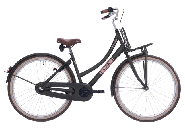 Kinderfiets Bikefun Load 26 inch met Nexus 3 versnelling/remnaaf - Elegance Mat Groen