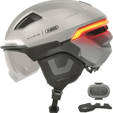 Abus smart helm Hyp-E Bl.Ace gleam silver M 54-58cm
